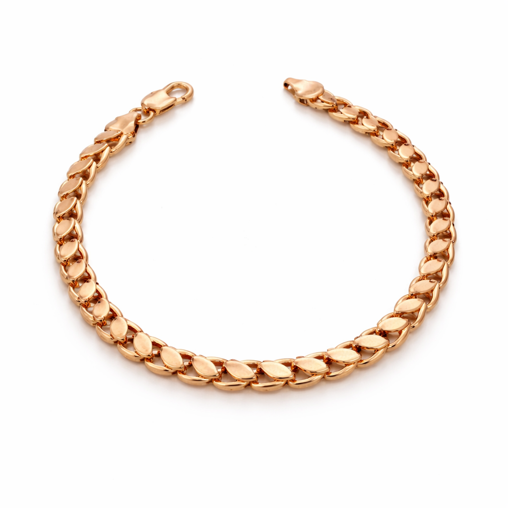 18k Gold Mariner Link Bracelet 19cm | Wholesale